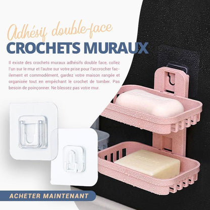 ENSEMBLE 10PCS CROCHET ADHÉSIF DOUBLE FACE