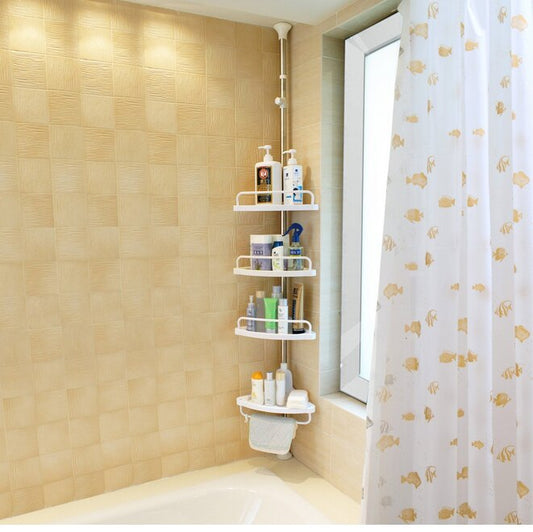 Étagère d'angle de salle de bain